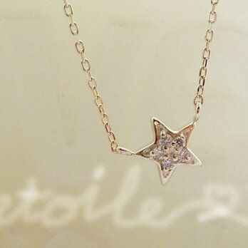 (再販）K10YG etoile  ✧ダイヤ ペンダント