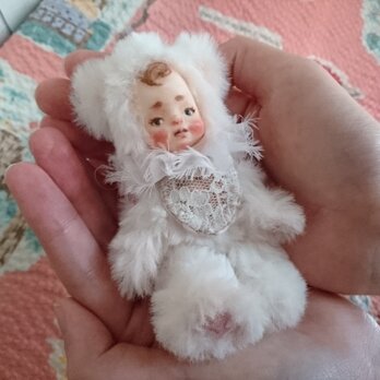 白くまベビーちゃん・創作人形・テディベアの画像