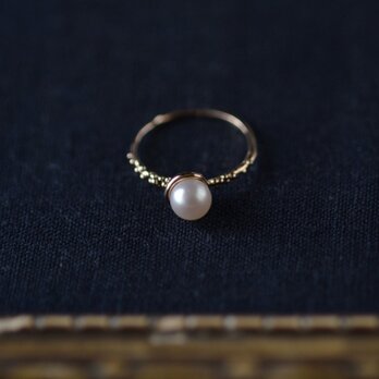 あこや真珠のリング・K10の画像