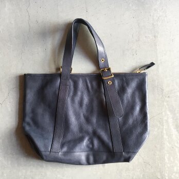 BUCKLE TOTE NAVYの画像