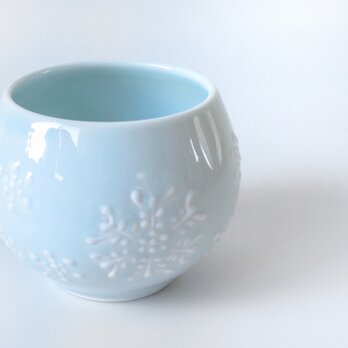 有田焼：青磁結晶紋 丸々カップの画像
