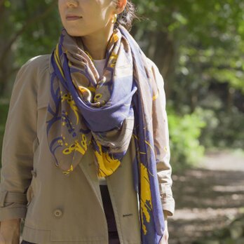 シルクレーヨンストール「稲」オイシイネ！