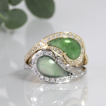 Diamond & Jadeite Set Ringの画像