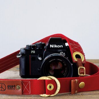 Ring strap リングカメラストラップ（レッド）受注生産の画像