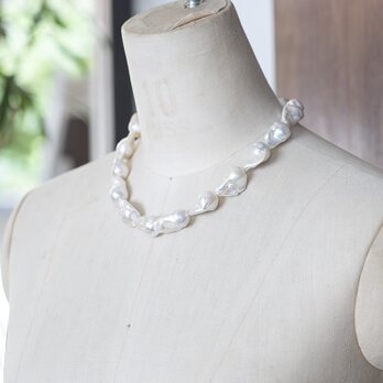 【再販】Fresh Water Pearl Baroque Necklace －medium－の画像