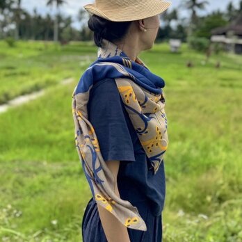 シルクレーヨンスカーフ「稲」オイシイネ！の画像