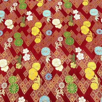 ［新品］西陣織 金襴 生地 はぎれ 和柄 京都 70×30カットクロスの画像