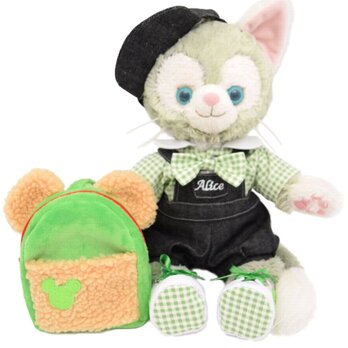 ジェラトーニ 服 着せ替え コスチューム もふもふリュック付デニムサロペット 本体無 Sサイズ用 送料無料の画像