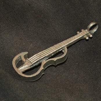 エレキバイオリン・サイレントバイオリン型アクセサリー高級希少コバルト製の画像
