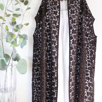 一枚限定★コットン100%レース　変型カーディガン★一枚限定