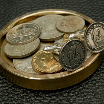 ＃C2 Switzerland  Coin Cufflinksの画像