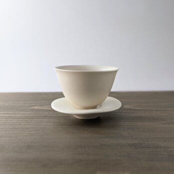 朝靄　茶杯 茶托セット　A-54の画像