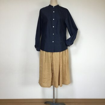 大島紬のブラウス      着物リメイクの画像