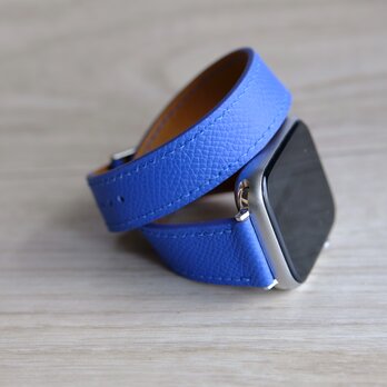 高級革使用　アップルウォッチバンド　腕時計　ベルト　フランス産エプソンレザーの画像