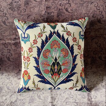 トルコテキスタイルクッションカバー 43×41cm Turkish Textile Cushion Cover txt0002の画像