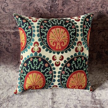 トルコテキスタイルクッションカバー 43×41cm Turkish Textile Cushion Cover txt0003の画像