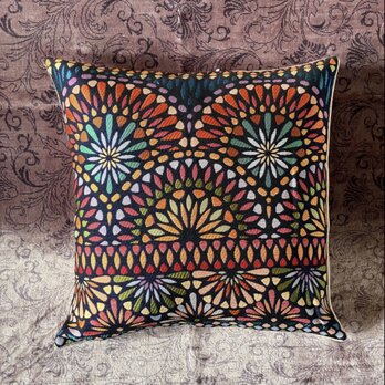 トルコテキスタイルクッションカバー 43×41cm Turkish Textile Cushion Cover txt0006の画像