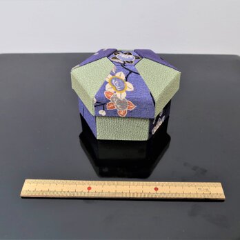 　カルトナージュ，六角小箱,の画像