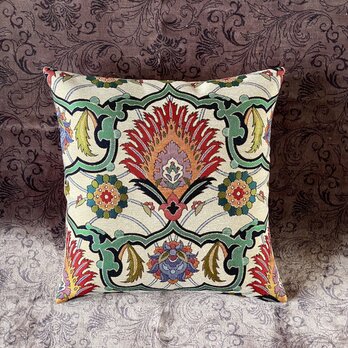トルコテキスタイルクッションカバー 43×41cm Turkish Textile Cushion Cover txt0019の画像