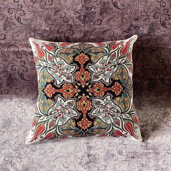 トルコテキスタイルクッションカバー 43×41cm Turkish Textile Cushion Cover txt0020の画像