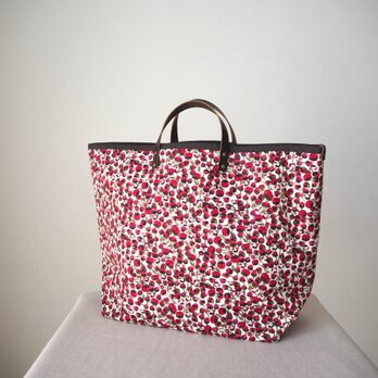 ◆1点限り◆　リバティ　帆布バッグ　「Eliza's 」ピンクの画像