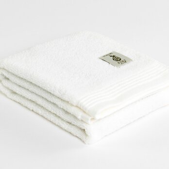 【NOKORI-FUKU のこり福】Pure Towel 無垢ホワイト フェイスタオルの画像
