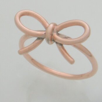 ピンクゴールド”リボンの指輪”の画像