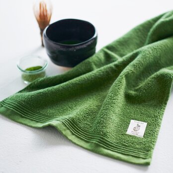 【NOKORI-FUKU のこり福】Matcha Towel 抹茶タオル フェイスタオルの画像