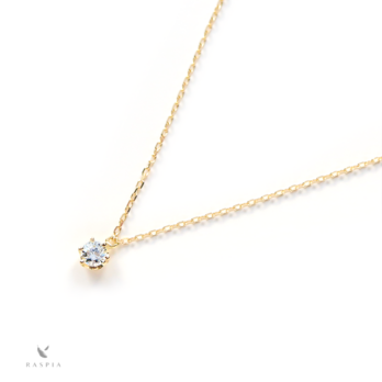 シンプルな1粒ダイヤモンドのK18ネックレス(2.5mmラウンドブリリアントカット)~Diamond collection~の画像