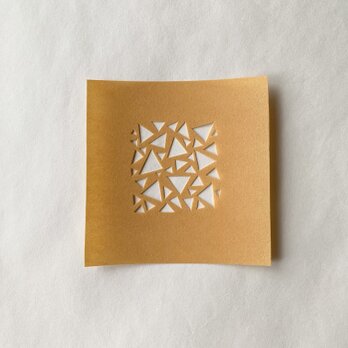 ステンシル型紙（三角塊・小A）の画像