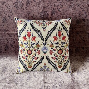 トルコテキスタイルクッションカバー 43×41cm Turkish Textile Cushion Cover txt0025の画像