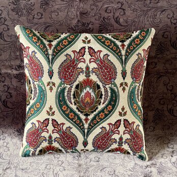 トルコテキスタイルクッションカバー 43×41cm Turkish Textile Cushion Cover txt0027の画像