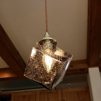 Pendant light with square lamp shade【受注生産】の画像