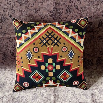 トルコテキスタイルクッションカバー 43×41cm Turkish Textile Cushion Cover txt0031の画像