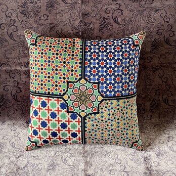 トルコテキスタイルクッションカバー 43×41cm Turkish Textile Cushion Cover txt0033の画像