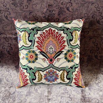 トルコテキスタイルクッションカバー 43×41cm Turkish Textile Cushion Cover txt0034の画像