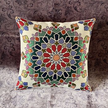 トルコテキスタイルクッションカバー 43×41cm Turkish Textile Cushion Cover txt0035の画像