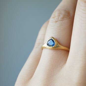 K18 Sapphire Ring/Drop/Blue