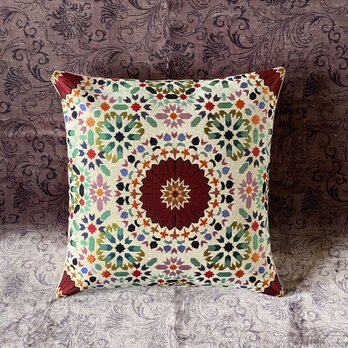 トルコテキスタイルクッションカバー 43×41cm Turkish Textile Cushion Cover txt0037の画像