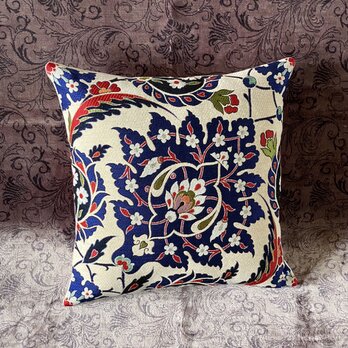 トルコテキスタイルクッションカバー 43×41cm Turkish Textile Cushion Cover txt0038の画像