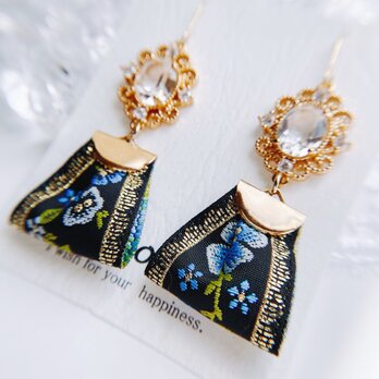 インド刺繍のピアス　アレルギー対応