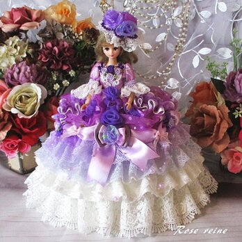 エリザベスの薔薇 ロマンスバイオレットのグラデーションボリューミープリンセスドレスの画像