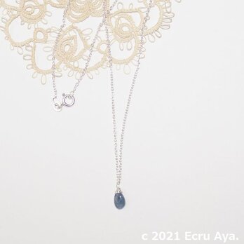 *萩*宝石質ブルーサファイアAAAのネックレスの画像