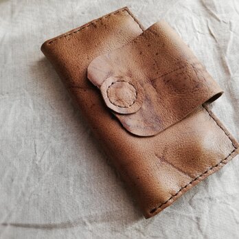 simple wallet　ベージュブラウン　kudu leatherの画像