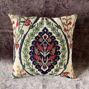 トルコテキスタイルクッションカバー 43×41cm Turkish Textile Cushion Cover txt0041の画像