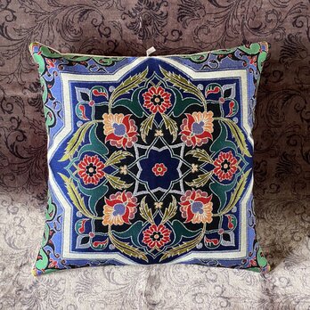 トルコテキスタイルクッションカバー 43×41cm Turkish Textile Cushion Cover txt0043の画像