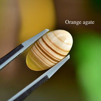 木星の縞模様★橙色瑪瑙★オレンジカルサイト★ cal001の画像