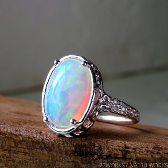 オパール リング ＊ Ethiopian Opal Ringの画像