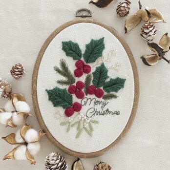 【刺繍キット】クリスマスの刺繍フレームの画像