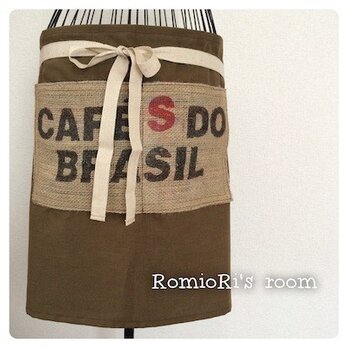 RomioRi＊hand made＊カフェエプロン